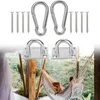 Yoga Blocks Ceiling Hook Wall Mounted Swing Hangers Stainless Steel Heavy Duty Anchor Buckle For Hammocks Bracket Swings