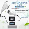 2 in 1 HIFU+liposonic skin tightening face lifting wrinkle removal machine