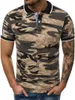 Männer Polos SHUJIN Casual Camouflage Slim Fit Pole Shirt Männer Kurzarm Baumwolle T-shirt 2023 Marke Turn Down Halskette