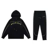 Mens Tracksuit 양털 레인보우 Trapstarter 수건 로고 자수 Longsleeves 후드 스포츠웨어 지퍼가 달린 여성 스포츠 정장 바지