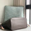 Motkvalitetsdesigner Kompositväskor Luxury Tote Bag äkta läderhandväska 31 cm hög imitation axelväska med låda ZL012