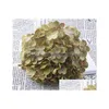 Guirnaldas de flores decorativas Cabeza de acerico simulada Diy Bola de brocado hecha a mano Hortensia 11 Tenedor Entrega de gota floral Inicio G Dhauc