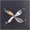 Charms Natural Freshwater Shell Wing Shaped Sticky Diamond Pendant Necklace Armband som används för DIY -smycken som tillverkar storlek 20X5525X DHE2K