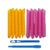 10pcs bigodino di capelli senza calore senza calore bigodini per capelli dormienti morbidi riccioli a spirale pigro perm curling rod formatori di onde strumenti per lo styling dei capelli