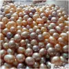 Pearl Wholesale 5A Loose Freshwater Rice Pearls 56Mm/67Mm Without Hole Natural Colors Different For Jewelry Diy Drop Dhbob