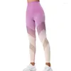 Leggings da donna Pantaloni da palestra da donna Pantaloni da yoga a vita alta Pantaloni da fitness BuLift Pantaloni sportivi sfumati sexy da ragazza senza cuciture