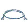 Coloré à la main tissé tressé corde amitié bracelets porte-bonheur pour femmes hommes amant décor bijoux de mode