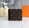 Designers plånbok lyxiga herr dam läder plånböcker för män Högkvalitativ myntväska Tanon korthållare clutch med låda