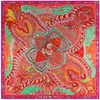 Eşarplar 130cm Moda Bandana Kadınlar Eşarp Lüks Marka Paisley Hijab Twill İpek Şallı Eşarplar Foulard Square Scarves Wars 230211