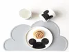 20pcslot Waterproof Silicone Placemat Bar Mat Baby Kids Cloud Shaped Plate Mat Table Mat Home Kitchen Pads