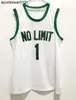 Imágenes reales Master P #1 No Limit Retro Basketball Jersey Ed para hombre Número personalizado Nombre Jerseys