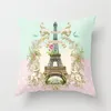 Pillow 45x45cm Decorative Throw Pillows Case Mint Green Cover Geometric Print Covers Home Office Living Room Sofa Decor