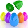 Gumbo Giant 6 -дюймовый филлируемые пасхальные яйца Игрушка красочные ярко -пластиковые игрушки яйца стоят в вертикальном положении, яйца с яйцом
