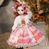 Dolls 30cm 16 BJD Doll Little Girl Vestido fofo 21 Removável Doll Joint Princesa Maquiagem Doll Dol Fashion Dress Diy Toy Girl 230211