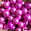 Pearl High Luster Loose Round Edison Pearls Dyed Purple Blue Color 8 Olika färger för smycken DIY Drop Delivery 202 DH85G