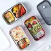 Dinnerware Sets 1pcs Double-layer Thermal Insulation Lunch Box For Students Container Tableware Accessories Environmental