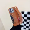 حرفات الهاتف المحمول الفاخرة لتصميم الحالات المحمولة لجهاز iPhone 14 Plus 14Pro 13 13Pro 12 Pro Max Leather Card Case Case Strap Anti anti skid cover