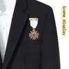 Pins Brooches Masonic Ribbon Medal Lapel Pins Badge Mason Freemason Badge Size 4.5and 4.5cm Anniversary Present Brooch Accessories Souvenier 230211