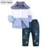 S Tales Spring Autumn Curicy Children Clothing Set Boys Suit ShirtsjeansPCSトラックスーツの子供服クール