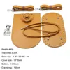 Bag Parts Accessories Handmade Handbag Sewing Leather Cover With Holes DIY For Knitting Backpack 230213