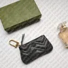 키 지갑 디자이너 671722 Ophidia 키 케이스 홀더 파우치 체인 지갑 코인 지갑 디자이너 가방 핸드백 토트 지갑 지갑 1665
