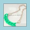 Chains Statement Necklace For Women Plastic Chain Choker Necklaces Fashion Jewelry Long Drop Delivery Pendants Dhunt