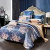 Bedding Sets Luxury Jacquard King Size Duvet Cover Set Wedding Bedclothes Bed Sheet Quilt Pink Bedroom Decoration