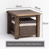 Christmas Decorations Solid Wood Home Stool Living Room Vintage Shoe Changing Adult Coffee Table Square Children Small