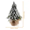 Christmas Decorations 1 Pc Small Potted Tree For Desk Tabletop Decor Fake