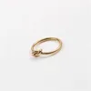 Ringos de banda Aço inoxidável de aço geométrico Ring Knot Abertura anéis de dedos Presente para Acessórios para Mulheres Jóias 2021 Trendências G230213