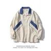 Giacche da uomo Giacca tattica retrò americana Japan Color Matching High Street Allentato Casual Sport Uniforme da baseball Preppy Hip Hop Coat 230213