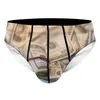 Unterhosen Shorts Sexy Dessous Unterwäsche Thermal Männer Boxer Gay Money Dollars Brief