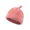 Chapeaux Bonnet chaud en laine pour bébé Bonnet en tricot épais pour enfants de couleur unie. Garçon tout-petit