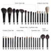 Ombre à paupières o 28pcs Set Professional Cosmetic Makeup Brushes Natural Goat Horse Horse Synthetic Weasel Mix Brush Kit Tools Face Face Up Up 230211