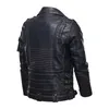 Men's Jackets Winter Mens Leather Men Fashion Motorcycle PU Cool Zipper Pockets Coats Male Luxury Brand EU Size 230213