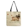 Abendtaschen Niedliche Tier-Einkaufstasche Schulterdruck Damen Große Kapazität Anpassbare Cartoon-Hund 2023 Sommermode Outdoor-Strand