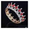 Headpieces Luxury Bridal Crown Rhinestone Crystals Royal Crowns Princess Crystal Hair Accessories Birthday Party Tiaras Quin Dhi6w