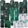 Basketball Jersey 7 36 Jayson Tatum Larry Bird New 0 33 Jaylen Brown Marcus Smart Lavender Green