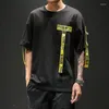 Męskie koszulki Zhuzunzhe 2023 Summer Casual Shirt Men Botton Half Sleeve Man T-shirt O-Neck Loose Short Mens Tee Homme