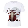 Men's T Shirts Shirt Men Women Christmas Casual Summer Short Sleeves 3D Tops Suitable Fashion Girl Boy Tees