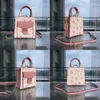 Avondtassen lederen schouderontwerper handtas vrouw dames bakken handtassen portemonnee porties klein tote modemerk crossbody roze bloemen hart print 230207