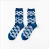 Women Socks Happy Tide British Style Personlig Par Cotton Long Tube grossist Män