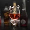 Wine Glasses 2023 Romantic Fancy Red Glass Cocktail 100ml Rose Flower Shaped Cup S Set