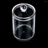 Storage Boxes Makeup Organizer Jars Case Bathroom Jar Cotton Pad Dispenser Cover Countertop