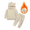 Ensembles Nouvelle Arrivée Sport Costume pour Garçons Vêtements Ensemble Casual Sweat À Capuche Chaud À Manches Longues Tops Pantalon Vêtements Pour Enfants Tenues Survêtement Pcs