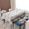 Tovaglia Stile nordico Pvc impermeabile Ristorante Banchetto Matrimonio Tovaglia Fiore Piante Stampa Conferenza