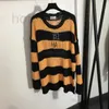 Women's Knits & Tees Designer women oversized hollow out sweaters knits designer tops with striped girls milan runway crop top shirt high end custom long LBNY