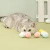 Cat Toys 12x Kolorowe piłki zabawkowe interaktywne pluszowe towarzyszące aktywność gra