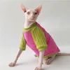 Cat Costumes WMXZ Sphinx Hairless Clothes Autumn Winter Fashion Sweater Fabric Comfortable Soft Warm Dog Jumpsuit Outfit Coat Pet Sphynx