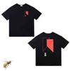 2023 디자이너 셔츠 여름 남성 티셔츠 여성 rhudes 남성용 디자이너 탑 편지 폴로 자수 티셔츠 의류 반팔 티셔츠 대형 티셔츠 사이즈 S-XL